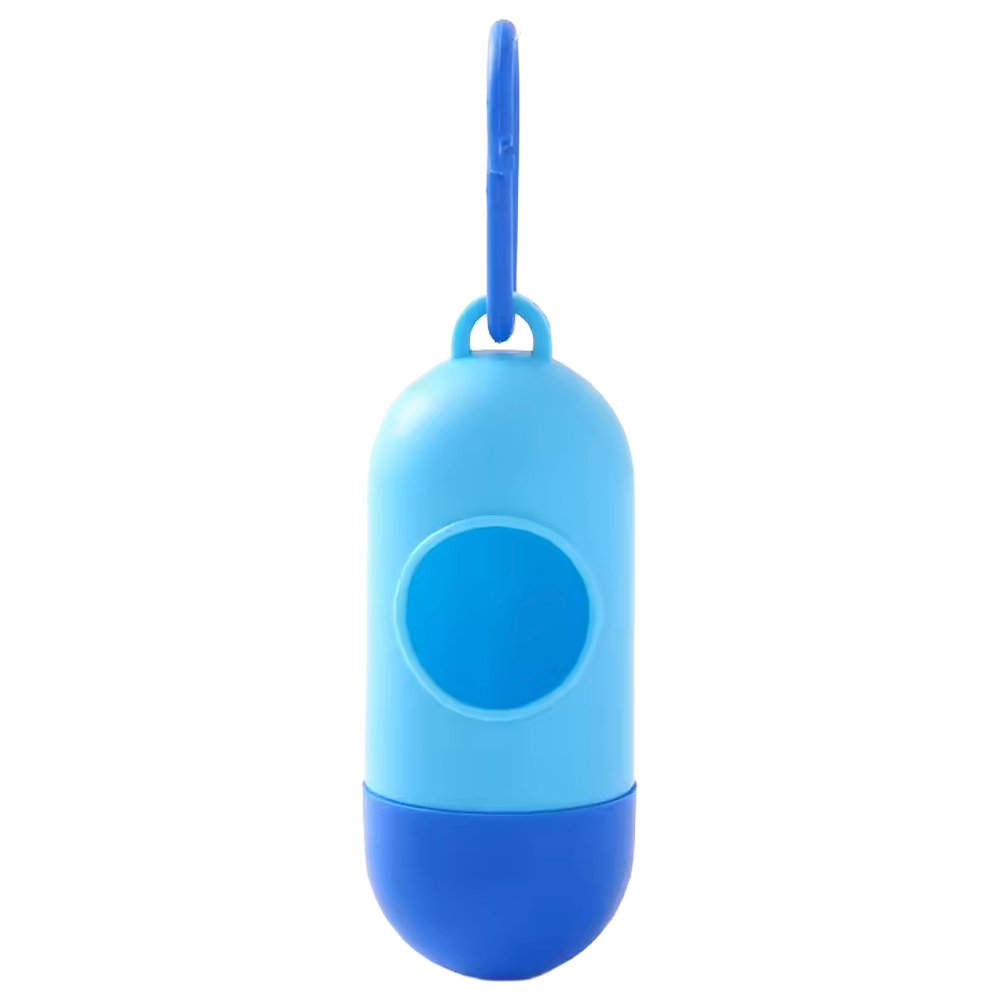 Dispensador de Bolsitas para Popó de Perro – Portátil con Gancho e Incluye 1 Rollo