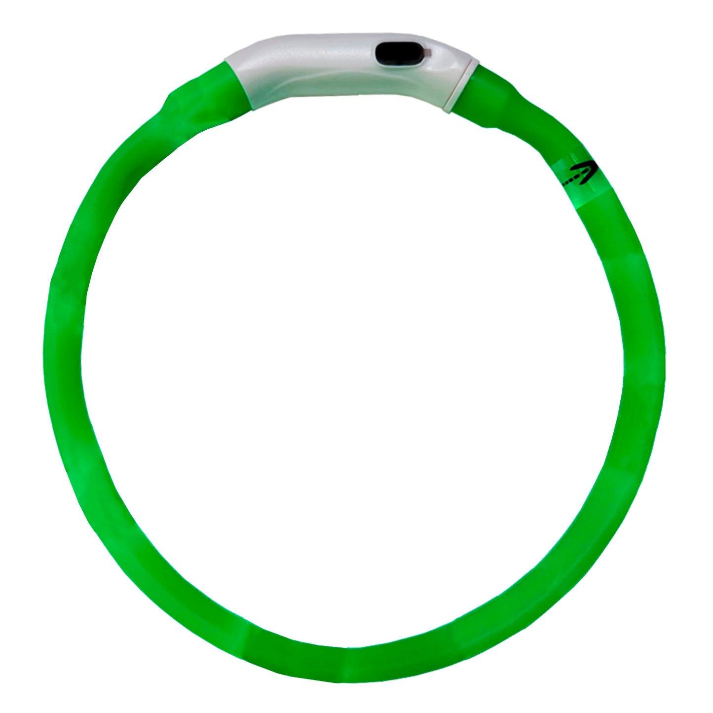 Collar LED Recargable USB-C para Perros – Silicona Ajustable (40 cm / 55 cm) • 4 Modos de Luz • Resistente al Agua IPX4